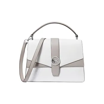 MICHAEL KORS Greenwich Medium Color Block And Signature Logo Satchel