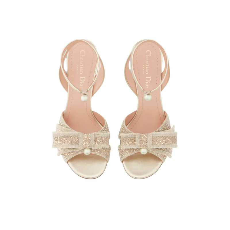 DIOR Adiorable Strap Sandals 8cm Women's Gold-3