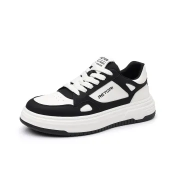 POPULAR ROUSE PR Slip Resistant Low Top Skateboard Shoes Men's White
