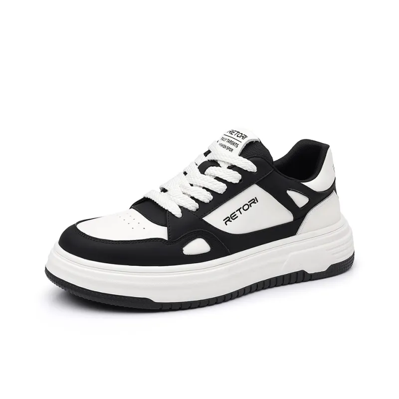 POPULAR ROUSE PR Slip Resistant Low Top Skateboard Shoes Men's White-0