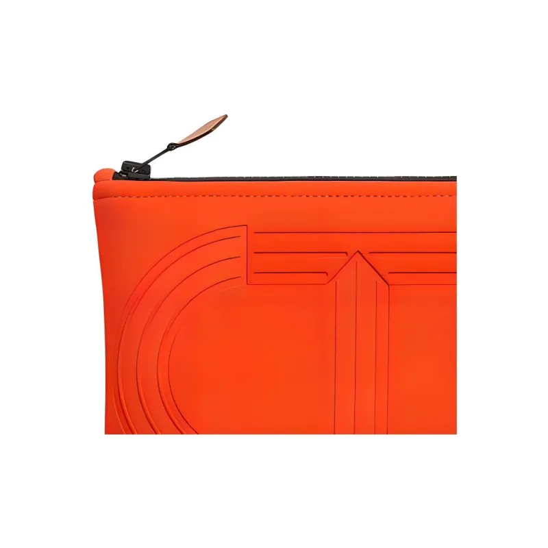 HERMES Polyamide Clutch Mini Women's Orange-3