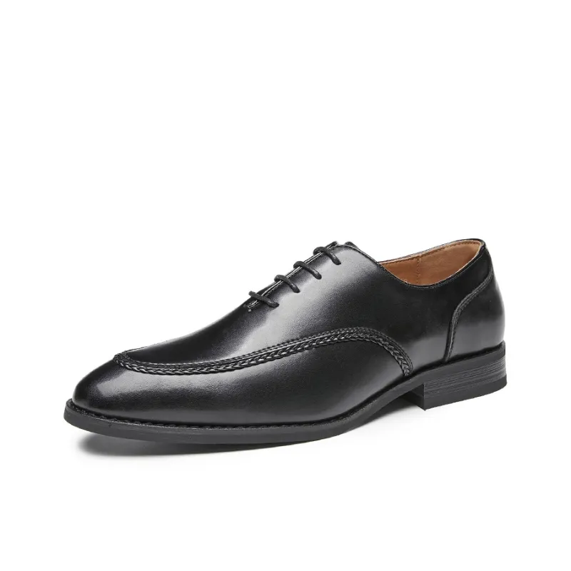 Kaltendin Cow Leather Commute Vintage Elegant Minimalist Style Comfortable Dress Shoes Men's-2