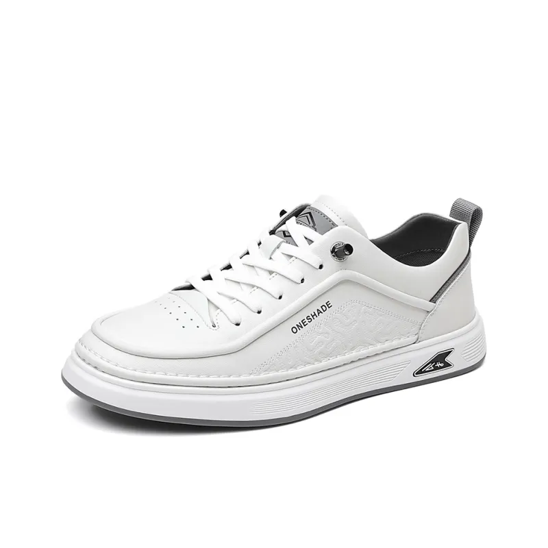 POPULAR ROUSE PR Low Top Skateboard Shoes Men's White-0