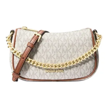 MICHAEL KORS Carmela Artificial Leather Crossbody Bag Shoulder Bag Small Size Women's Vanilla White