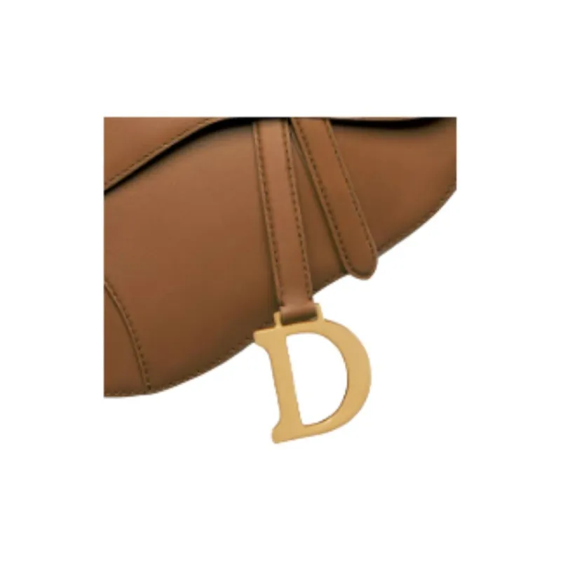 DIOR Saddle Calfskin Saddle Bag, Shoulder Bag Medium Size Women's Camel-5