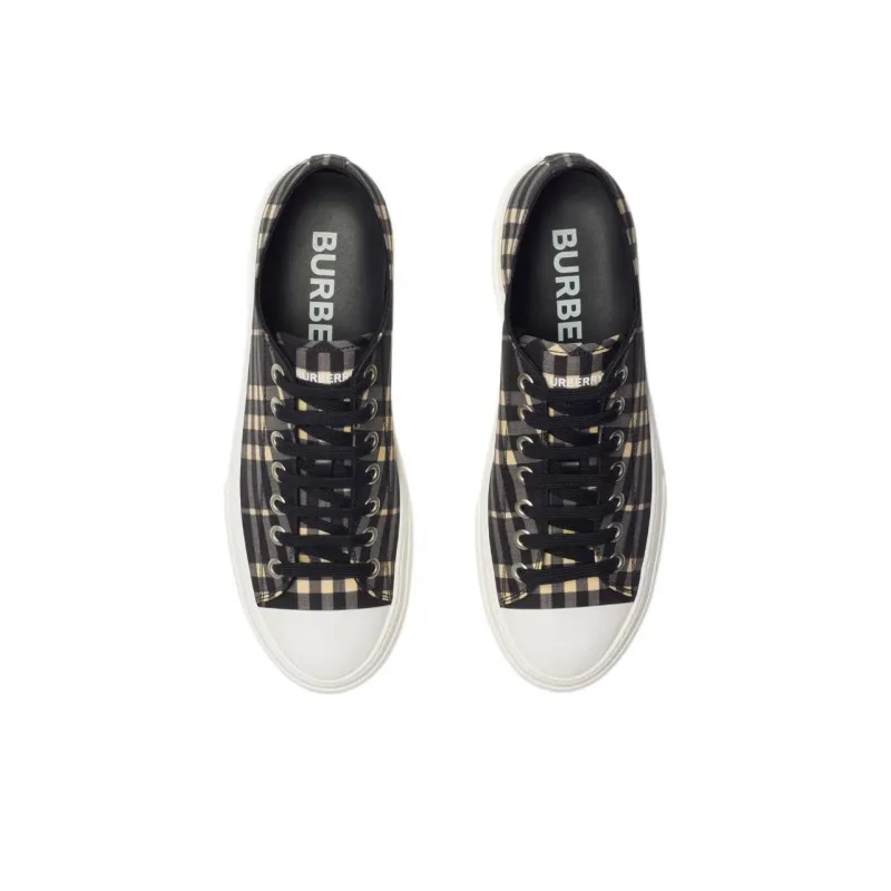 Burberry Low-Top Skateboard Shoes Men's Black-2