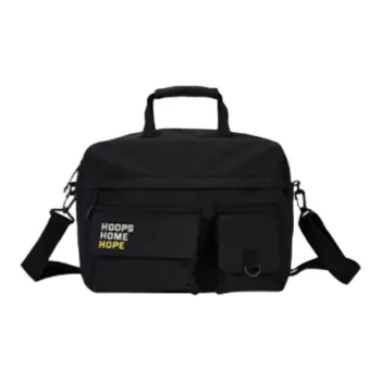 XTEP Fabric One Shoulder Handbag Unisex Black