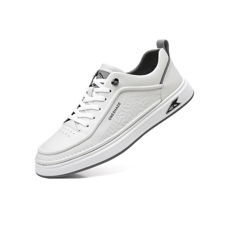POPULAR ROUSE PR Low Top Skateboard Shoes Men's White-1