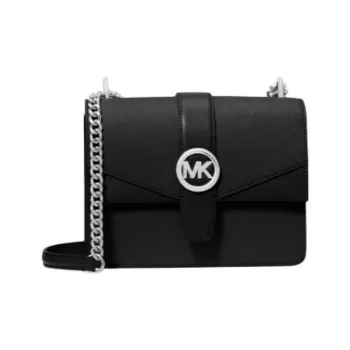 MICHAEL KORS Cow Leather Crossbody Bag, Shoulder Bag Small Size Women's Black
