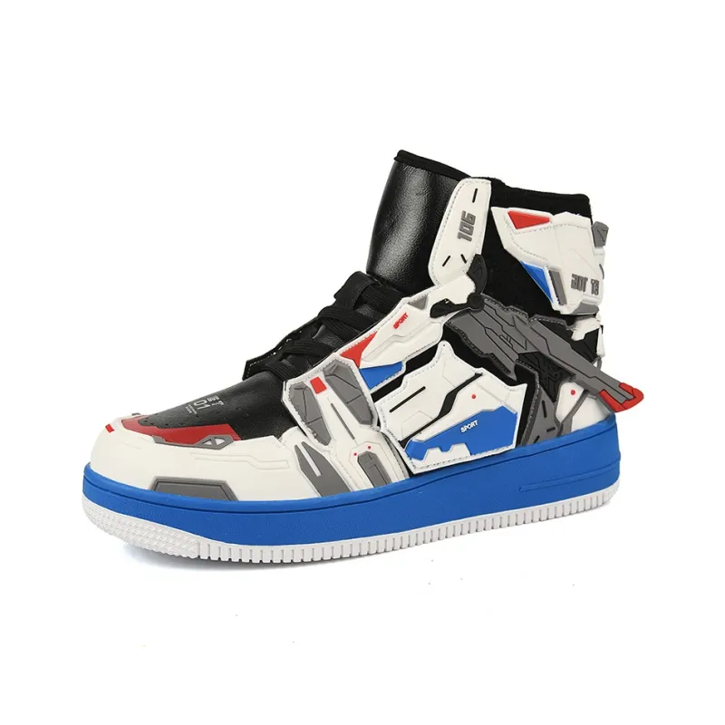 Jerden Smith Coverage Slip Resistant And Abrasion Resistant High Top Skateboard Shoes Unisex-7