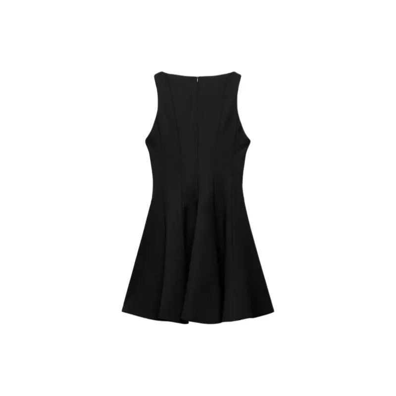 ZARA Valentine's Day Collection SS25 Sleeveless Dress Women's Black-1