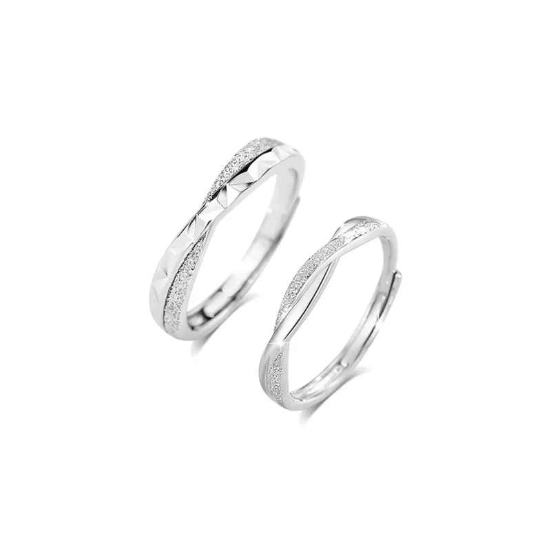 BLANK IN BLANK Sterling Silver Rings Unisex-0