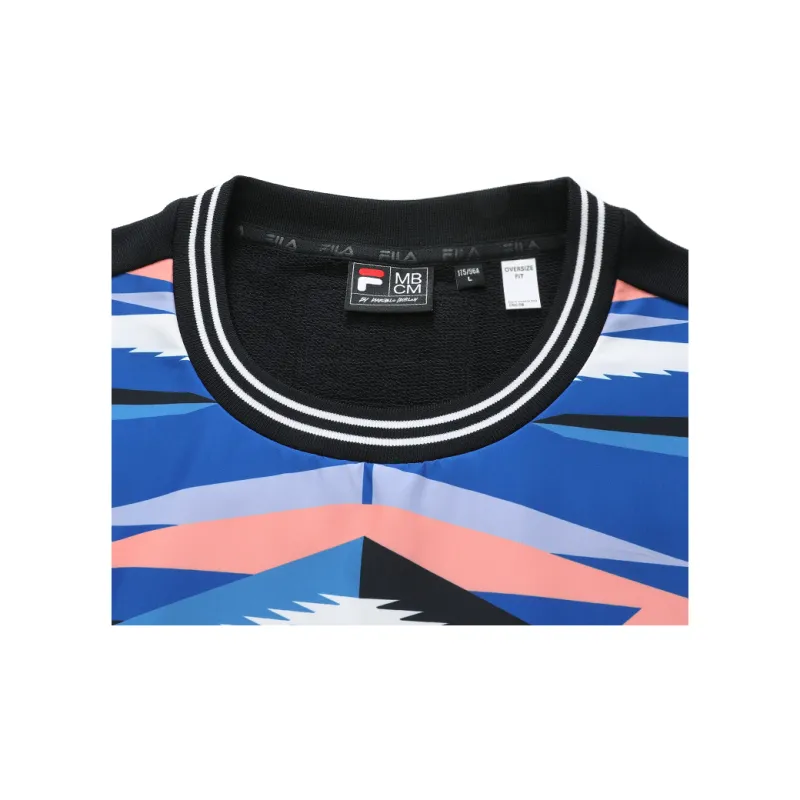 FILA FUSION x MARCELO BURLON COUNTY OF MILAN Sweatshirt Men's Black Sole With Diamond-2