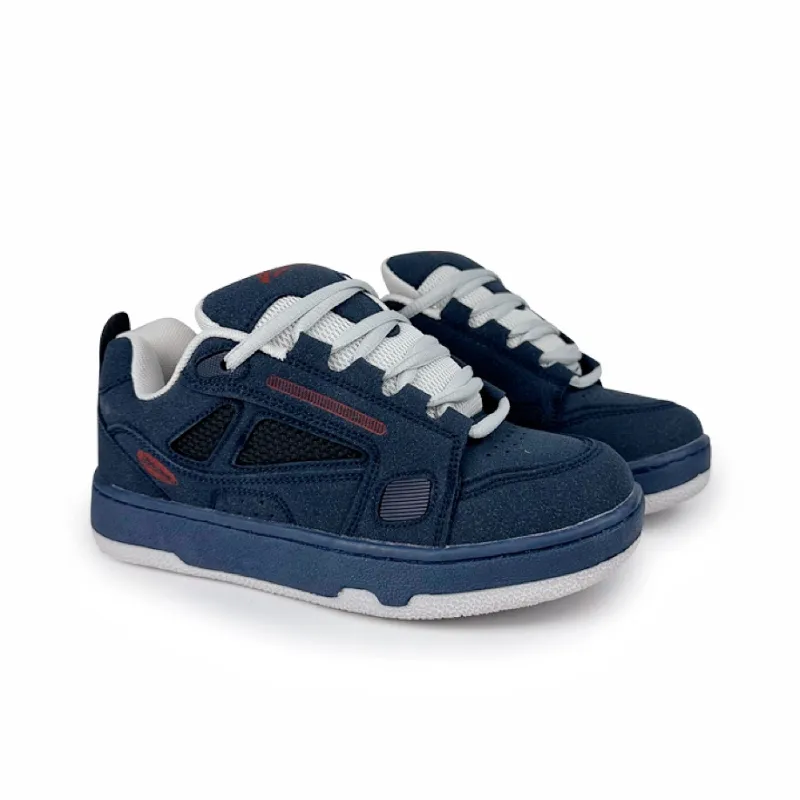 Rongchuan Anti-Slip And Wear-Resistant Lightweight Height Increasing Low-Top Skateboard Shoes Unisex Dark Blue-2
