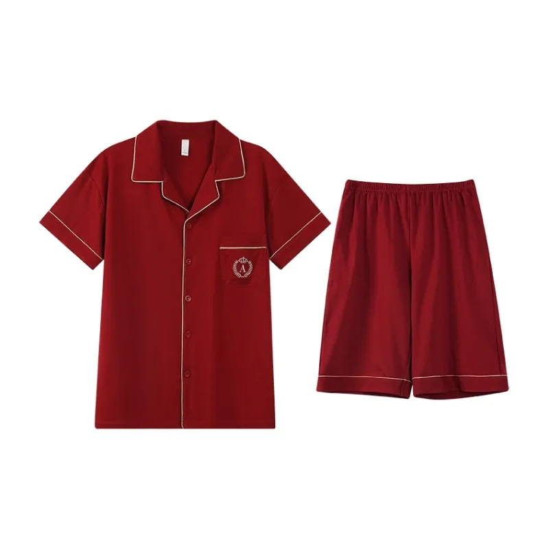 Jovini Pajama Set Men's Gift Box Set Red-0