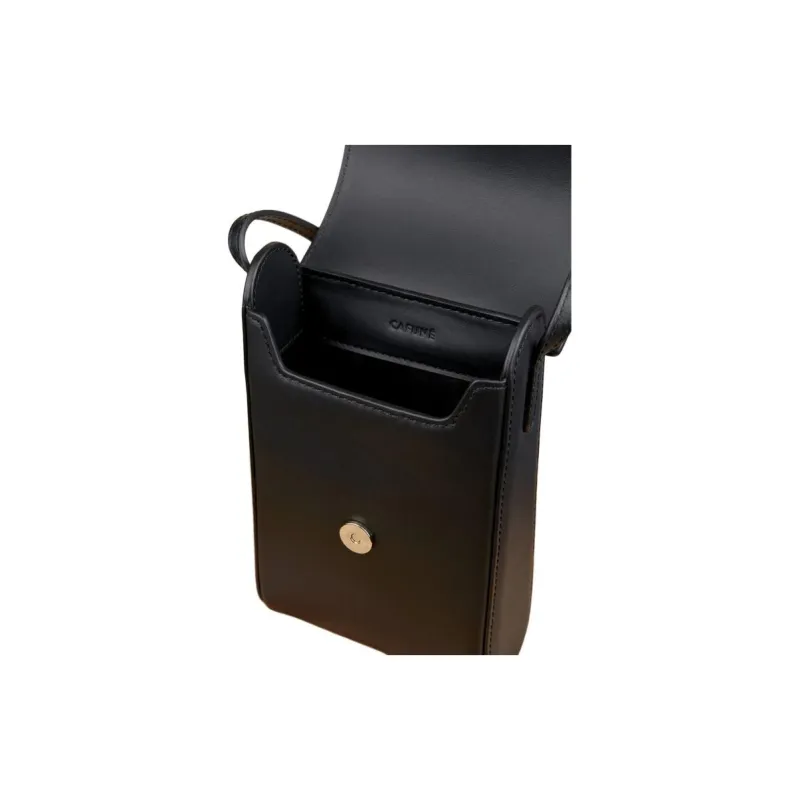 CAFUNE Cow Leather Shoulder Bag Crossbody Bag Women's Black-2