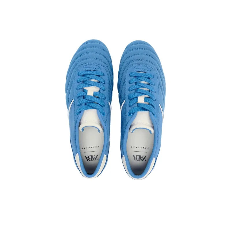 ZARA Low Top Casual Shoes Women's Blue-3