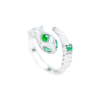 Clear Snow Ice Glutinous Rings Unisex