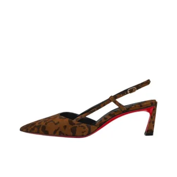 CL LUBOTING Condoroline Spool Heel High Heels 5.5cm Women's Leopard