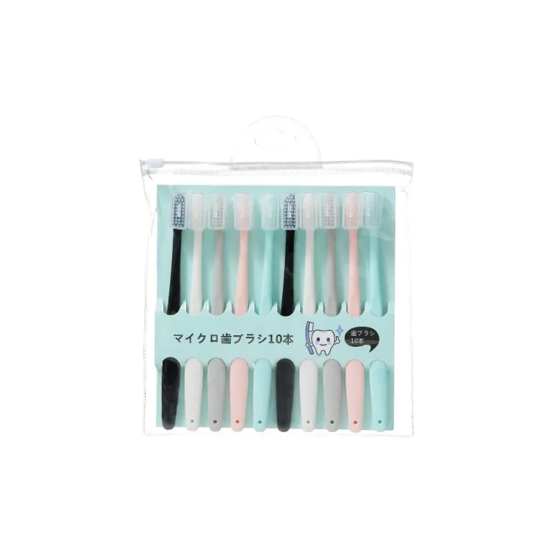 CHENYISHENG Marcado Toothbrushes 10-Pack Adults Ice Cream Soft Bristle Toothbrush-0