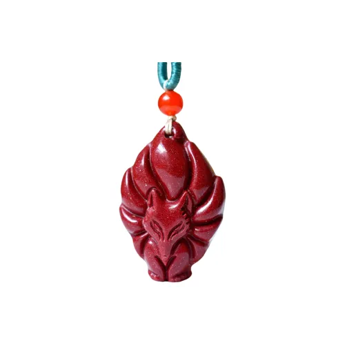 HUWEI Cinnabar Jade Necklaces Unisex