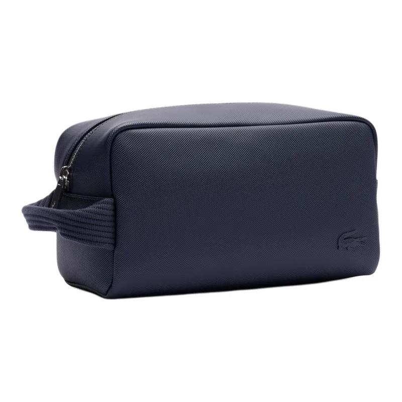 LACOSTE Polyurethane Toiletry Bag Men's Blue-1