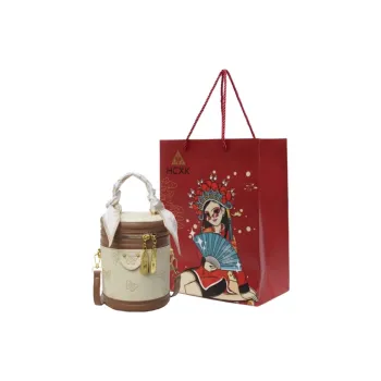 HCXK PU Bucket Bags One Shoulder Handbags Regular Women's Black/Blue/Coffee