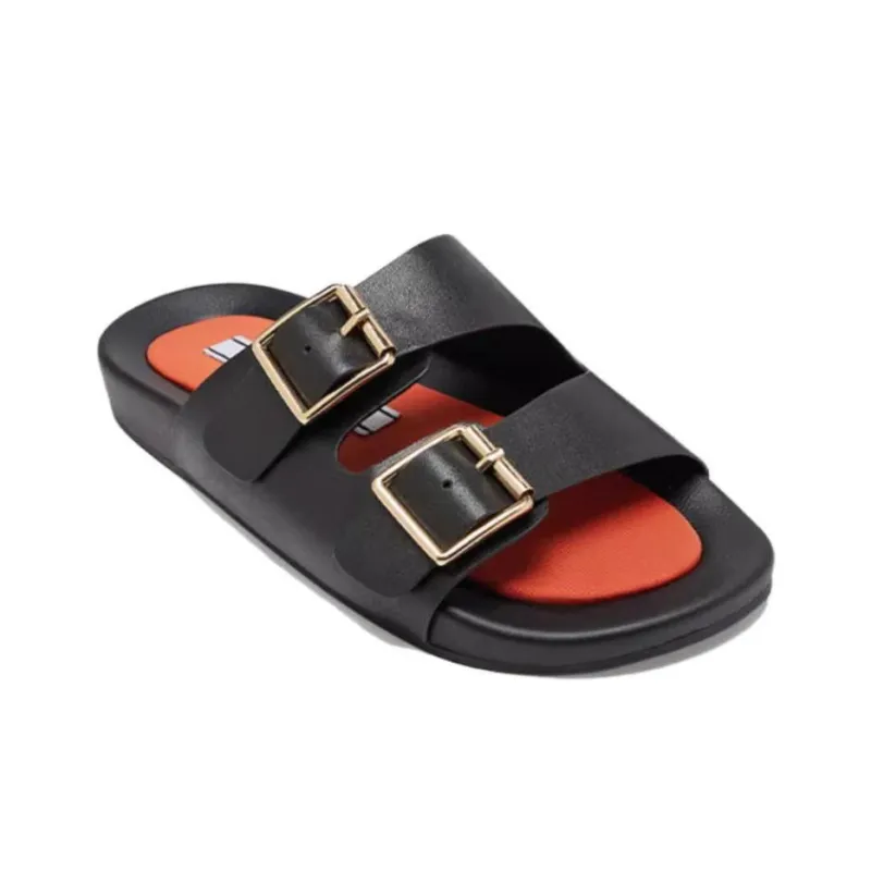 TOOMANYSHOES Slide Slippers Women's Black-2