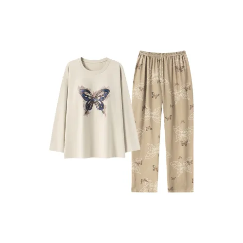 MADALLO Pajama Set Women's Khaki