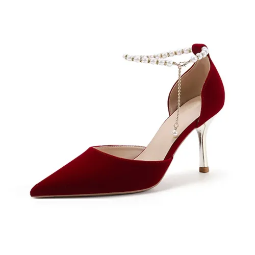 MCKP High Heels Women's Burgundy