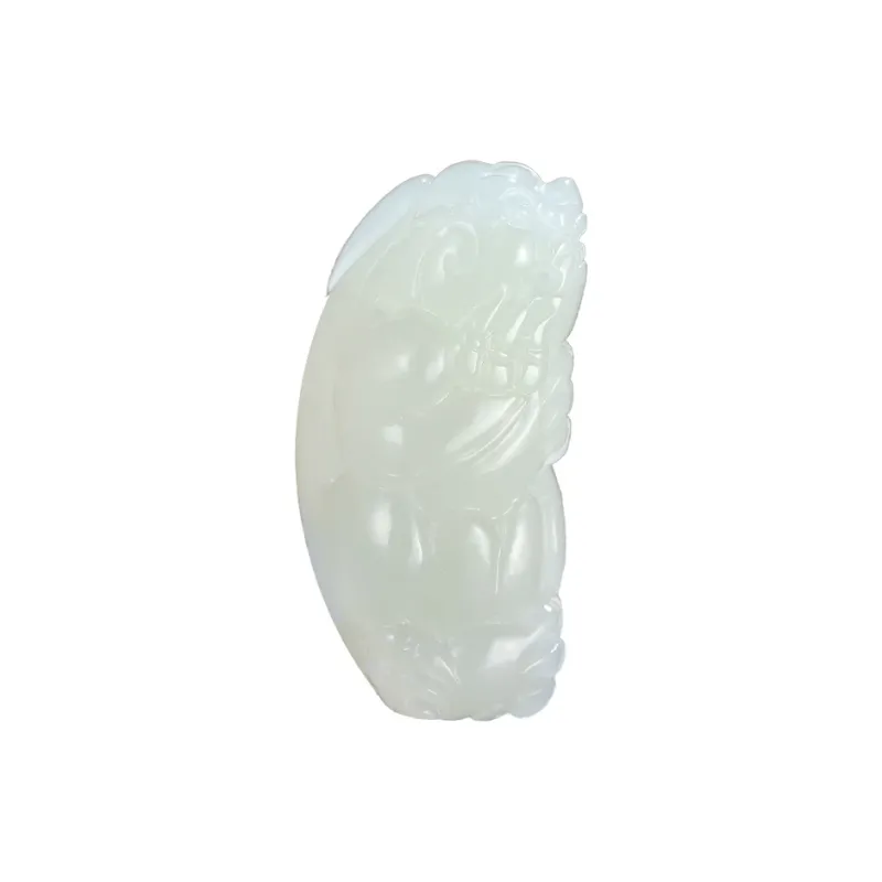 Treasure Pendants White Jade/Pale Greenish White Jade Unisex-0