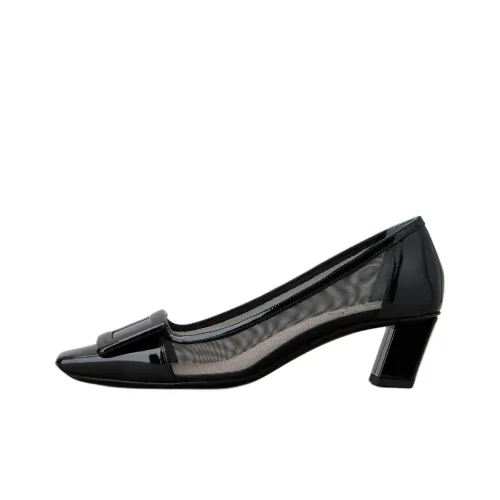 Roger Vivier Belle Vivier Block Heel High Heels 4.5cm Women's Black