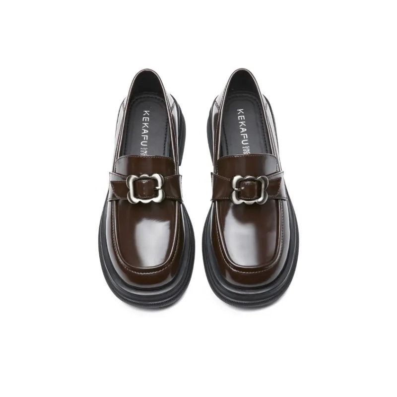 KEKAFU Loafers Women's Brown/Black-3