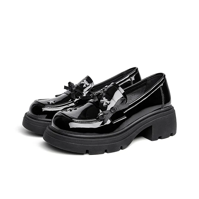 FIVE PLUS Loafers Women's Black-2