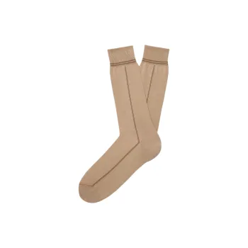 Zegna SS25 Knee High Socks Men's 1 Pack Archive Beige