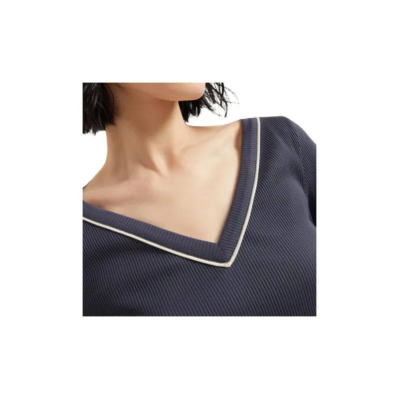 Brunello Cucinelli Monili detail T shirt-5