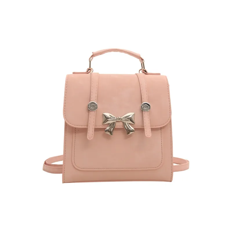 HCXK PU Backpack Regular Women's Blue/Pink/Silver/Black-15