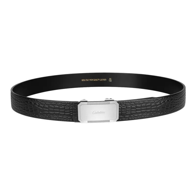 CATELLES Cow Leather Leather Belts Men's 3.5cm-3