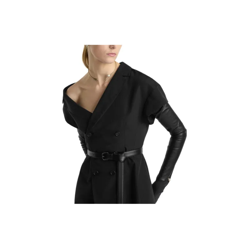DIOR SS25 Short Sleeved Dresses Women's Black-4