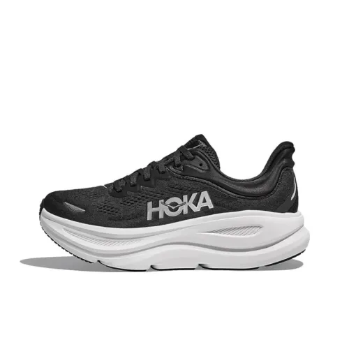 HOKA ONE ONE Bondi 9 Anti Slip Wear Resistant Low Top Casual Running Shoes Women's Black