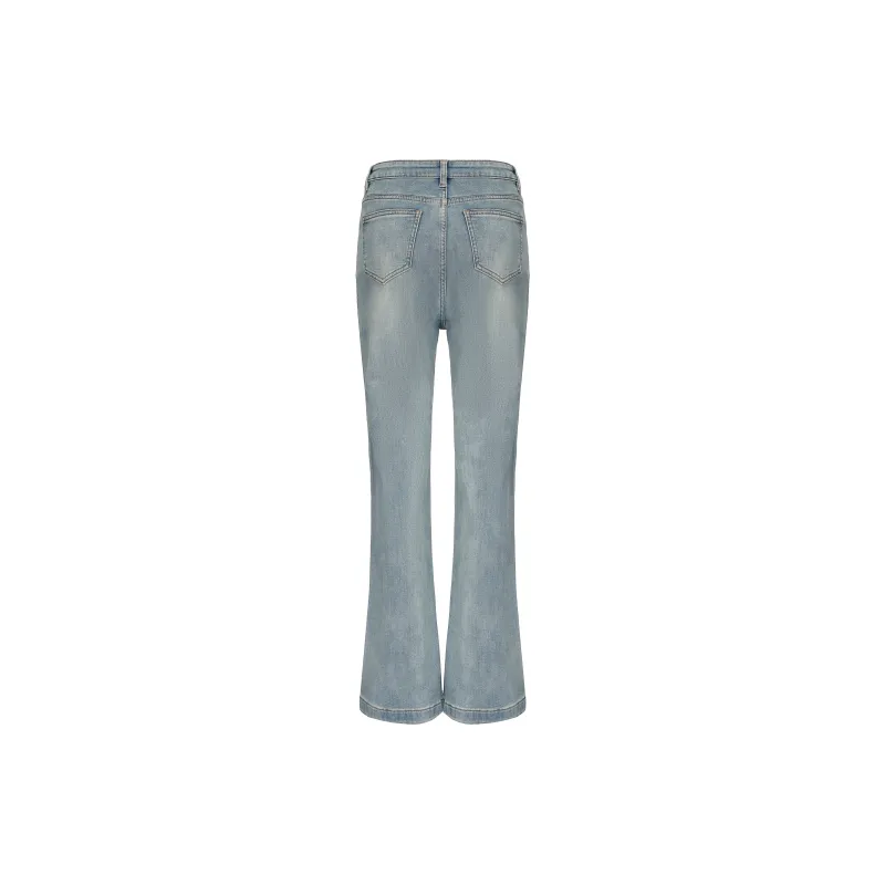 CHIWAWAMEME Jeans Women's Denim Light Blue-1