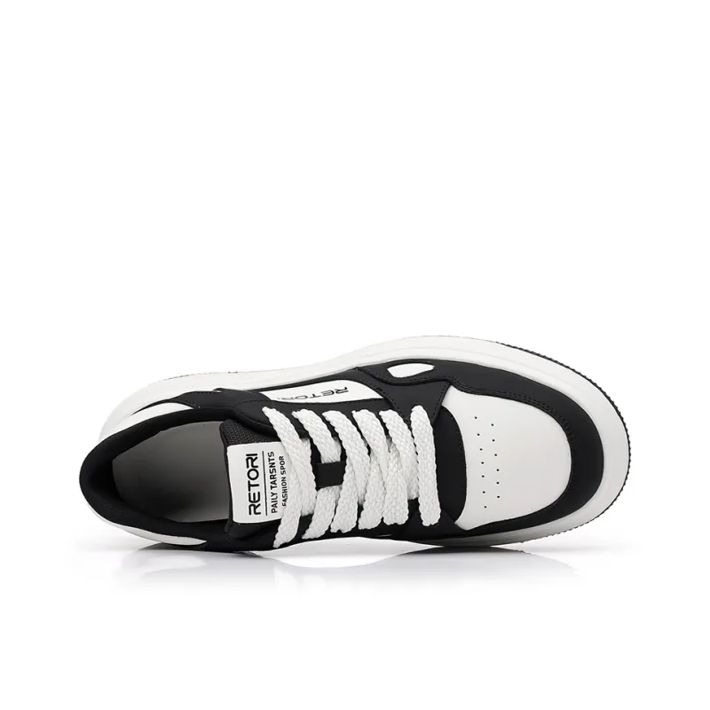 POPULAR ROUSE PR Slip Resistant Low Top Skateboard Shoes Men's White-2