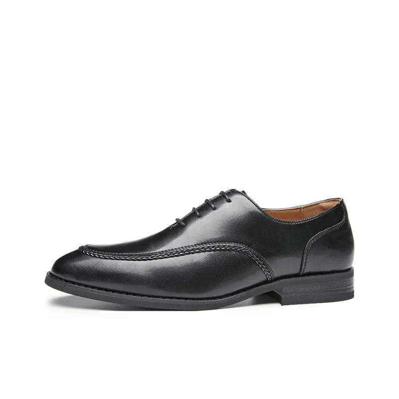 Kaltendin Cow Leather Commute Vintage Elegant Minimalist Style Comfortable Dress Shoes Men's-1