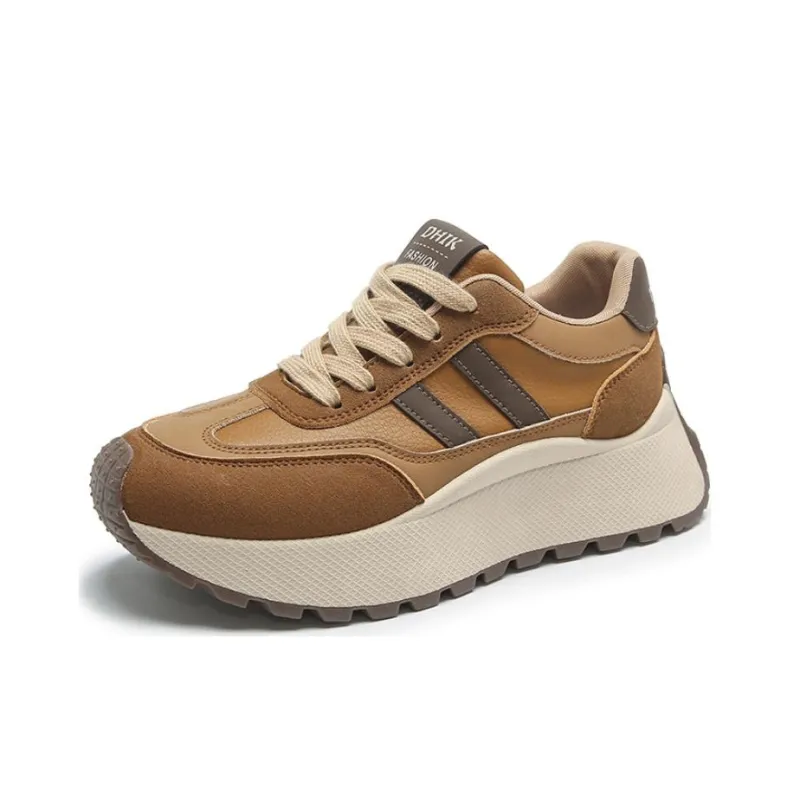 BBMTR Breathable Coverage Balance Lightweight Height Increasing Low Top Chunky Sneakers Women's-6