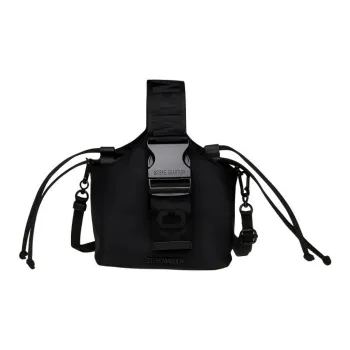 STEVE MADDEN Fabric Bucket Bags Shoulder Bag Crossbody Bag Handbag Medium Size Unisex Black
