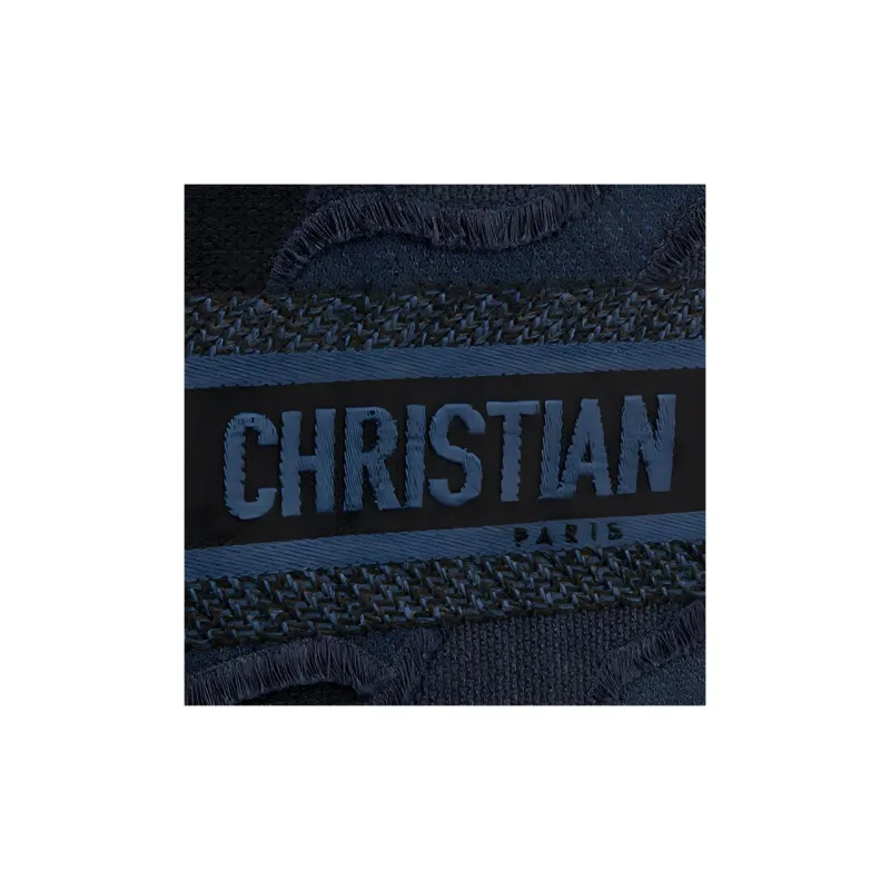 DIOR BookTote Canvas Handbag Mini Women's Blue-3
