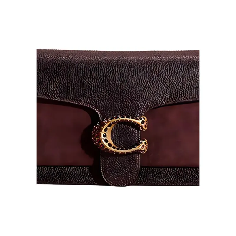 COACH Tabby Polished Grain Leather With Refined Calfskin And Suede Handbag, Shoulder Bag Medium Size Women's-1