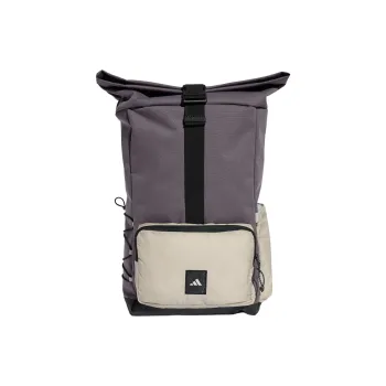 Adidas Polyester Backpack Unisex Gray & Beige
