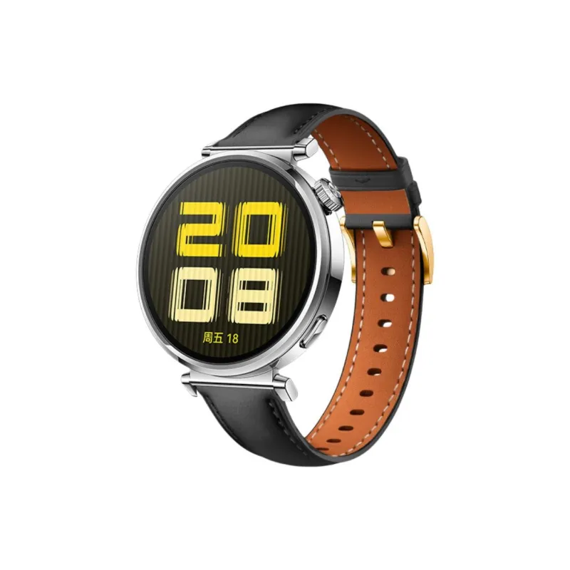 PULAISI Huawei Compatibility Watch Band 220mm Cowhide Leather Material-5