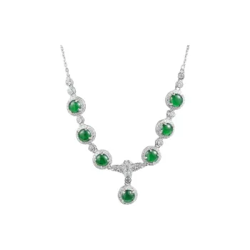PEARL QUEEN Glutinous Jade Jadeite Necklaces Women's